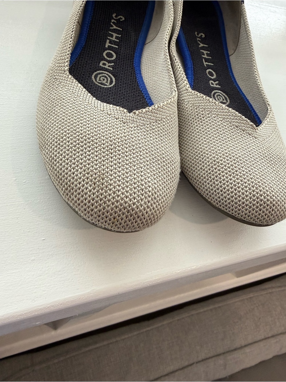 Beige Rothy’s flats - Picture 4 of 5